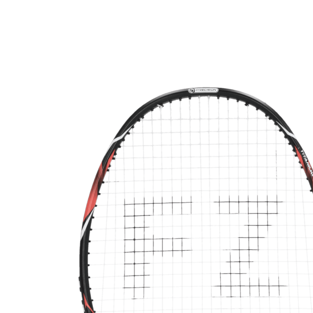 Large B Minton Rackets Badminton Racket - Precision TI-X5 Soft Pink - Forza