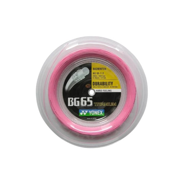 BG 65 TI - Bobine 200m - Yonex BG 65 TI - Bobine 200m - Yonex